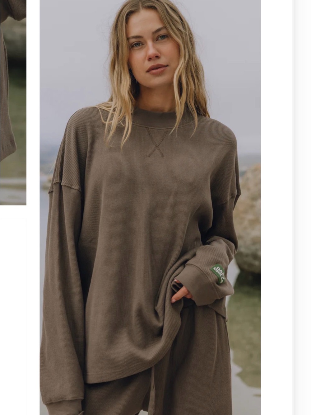 Daily Drills thermal shorts and top in mocha